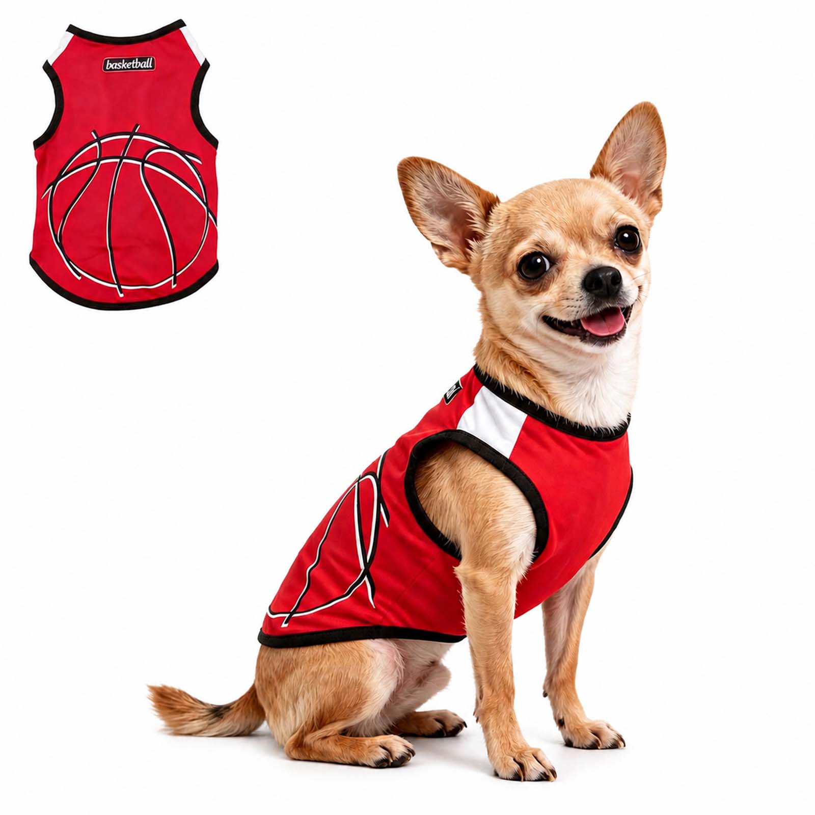 Red Dog Cooling Vest for Summer Outdoor Walking