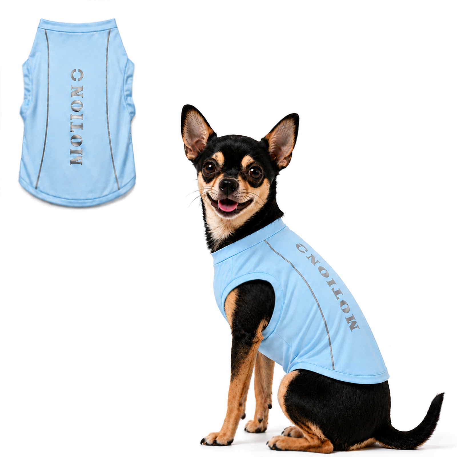 Blue Reflective Dog Cooling Vest
